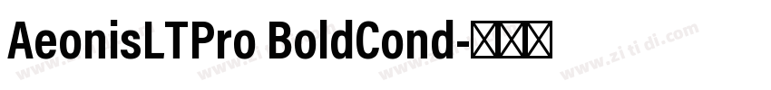 AeonisLTPro BoldCond字体转换
